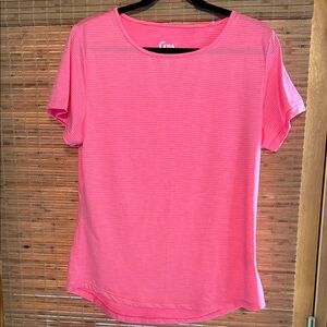 ZYIA Pink Fitted Short Sleeve Tee size Large. Never worn.